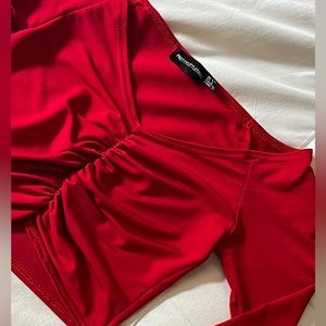 PrettyLittleThing Cropped Red Hot Top
